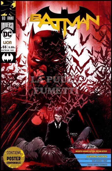 BATMAN #   168 - BATMAN 55 - BATMAN 80 ANNI: GRANDI AUTORI + POSTER
